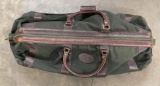 Orvis Leather And Canvas Rolling Luggage Bag 36