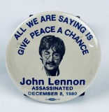 Vintage John Lennon Assassination Button