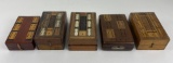 Antique Victorian Travel Cribbage Boards