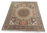 Phenomenal Tabriz Silk Wool Room Size Rug