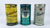 Lot Of 3 Beer Cans Becker's Gold Water Sheridan