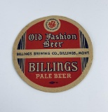 Old Fashion Billings Montana Beer Coaster