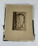 Unknown Etching Possibly Morocco Signed