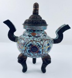 Antique Chinese Cloisonné Censor