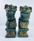 Chinese 1860-1880 Foo Lion Architectural Toppers