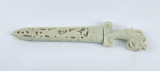 Chinese Soapstone Dagger Letter Opener