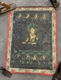 Tibetan Thangka Painting On Cloth