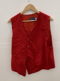 Vintage Pendleton Red Wool Vest