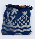 Antique Chinese Silk Drawstring Bag