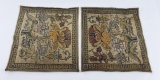 Pair Of Antique Chinese Robe Rank Badges