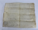 1796 Commonwealth Of Virginia Land Indenture Deed