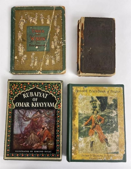 Lot Of 4 Antique Children's Books
