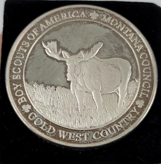 Silver Boy Scouts Of America Montana Council Coin