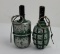 Pair Of Aluminum Russian Training Grenades Inert