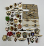 Lot Of Soviet Russian Medals Pins And Wings