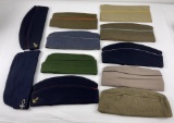 Lot Of Assorted Military Uniform Caps