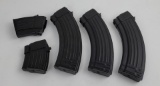 Lot Of 5 Spine Back Ak47 Magazines