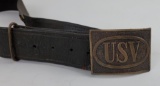 Spanish American War Belt Usv Us Volunteers