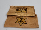 Pair Of Ww2 Nazi Jewish Armbands