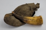 Montana Frontier Powder Horn And Bag