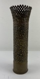 Ww1 French Braided Trench Art Shell Vase