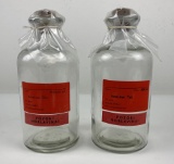 Pair Of German Benzene Apothecary Bottles
