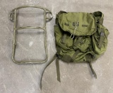 Vietnam Us Army Jungle Backpack Aluminum