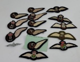Lot Of British Commonwealth Flight Wings Patches
