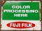 Fuji Film Color Processing Store Display Sign