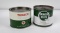 Lot Of Oil Grease Cans Texaco Quaker State
