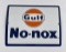 Gulf No Nox Porcelain Pump Plate Sign