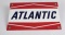 Atlantic Porcelain Pump Plate Sign