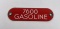 7600 Gasoline Porcelain Gas Pump Plate