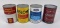 Lot Of Oil Cans Ford Kendall Rislone Shell