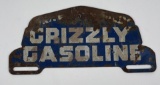 Rare Montana Grizzly Gasoline License Plate Topper