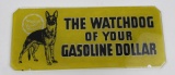 Wayne Watchdog Gas Pump Glass Sign