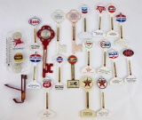 Group Of Gas Oil Lollipop Thermometers