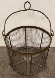 Antique Wire Clam Seafood Steaming Basket