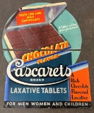 Chocolate Cascarets Laxatives Store Display Sign