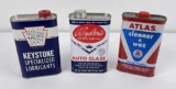 Lot Of Oil Cans Atlas Keystone Royaltone