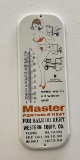 Master Heat Pinup Advertising Thermometer