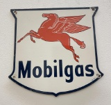 Mobilgas Mobil Pegasus Porcelain Pump Plate Sign