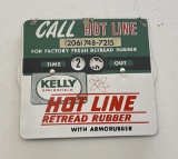 Kelly Springfield Retread Rubber Hot Line Sign