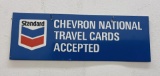 Chevron National Travel Credit Cards Sign