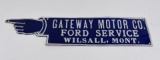 Wilsall Montana Gateway Ford Finger Sign