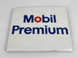 Mobil Premium Porcelain Pump Plate Sign