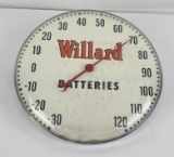 Willard Batteries Bubble Advertising Thermometer