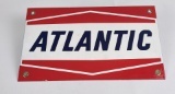 Atlantic Porcelain Pump Plate Sign