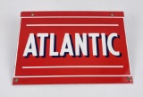Atlantic Porcelain Pump Plate Sign
