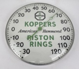 Koppers Rings Glass Bubble Advertising Thermometer